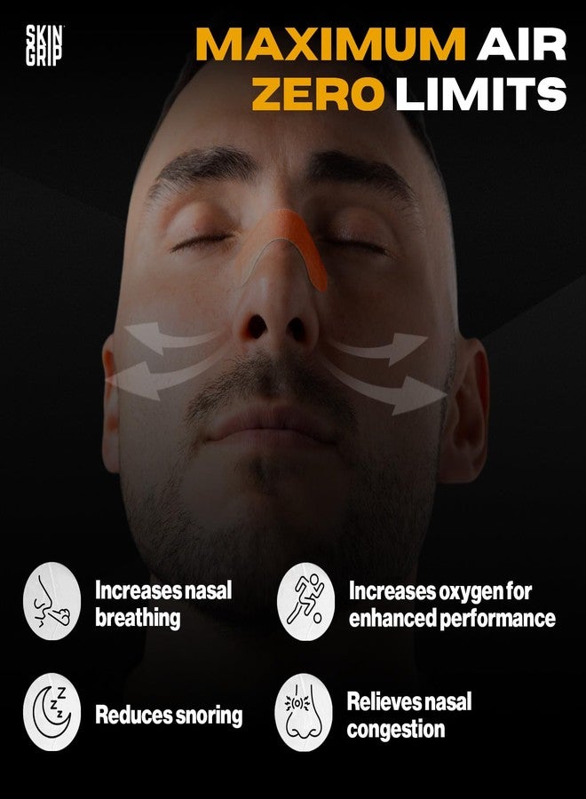 Skin Grip Nasal Strips for Snoring & Breathing–Instant Relief from Nasal Congestion, Drug-Free Snore Strips, All-Day Hold–Sleep Better, Exercise Stronger, Travel Confidently–90-Day Supply, Multi-Color - Image 3